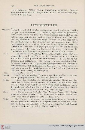 ⟦Levertsweiler⟧