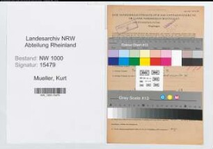 Entnazifizierung Kurt Mueller, geb. 17.01.1922 (Lehrer)