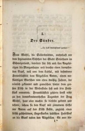 Der Chorherr von Solothurn : historische Novelle. 1