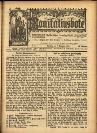 Ausgabe vom Sonntag, den 08. Dezember 1895.