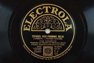 Titurel der fromme Held : ("Parsifal") / (Richard Wagner)