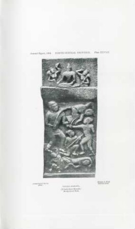 Plate XXVIII. North-Central Province. Velána-Damana. (Vilachchiya Kóralé). Sculptured Slab