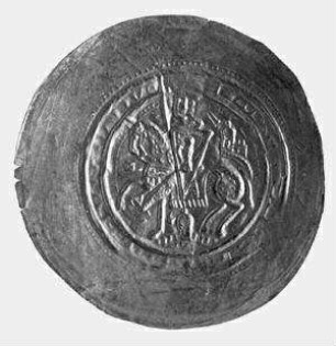 Landgraf Ludwig III. von Thüringen 1172-1190, Pfalzgraf von Sachsen 1180/81, oder Hermann I. von Thüringen 1190-1217, seit 1181 Pfalzgraf von Sachsen, oder Grafen von Orlamünde? - Pfennig
