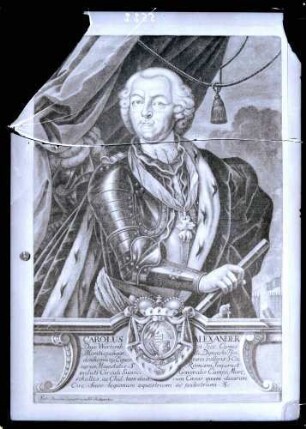 Herzog Carl Alexander von Württemberg (alter Stich)