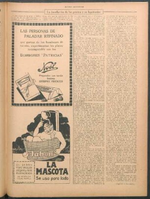 La insuflación de los precios y su liquidación