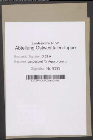 Nordborchen und Kirchborchen, Krs. Paderborn. Regulierung