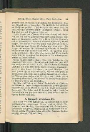 8. Erzeugnisse verschiedener Art.