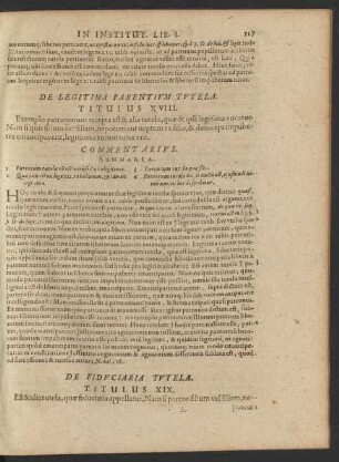 De Fiduciaria Tutela. Titulus XIX.