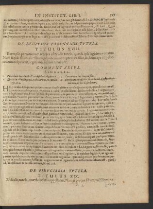 De Fiduciaria Tutela. Titulus XIX.
