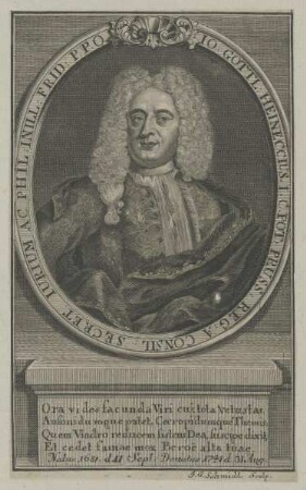 Bildnis des Io. Gottlieb Heineccius