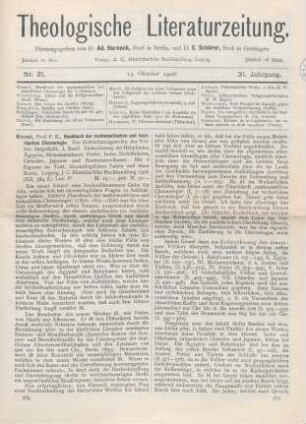 569-572 [Rezension] Ginzel, F. K., Handbuch der mathematischen und technischen Chronologie. 1. Band