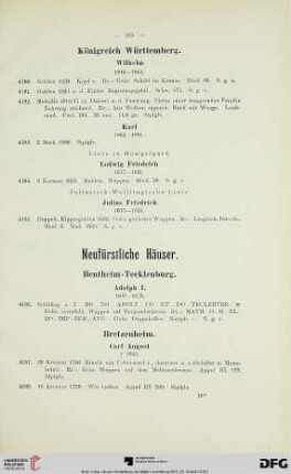 Neufürstliche Häuser (Nr. 4186-4575)