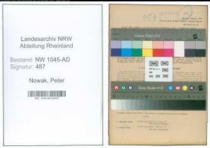 Entnazifizierung Peter Nowak , geb. 22.03.1921 (Arbeiter)