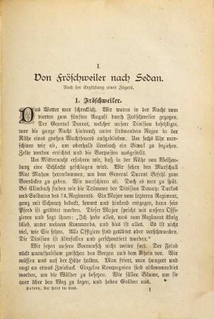 Der Feind im Land! : Erinnerungen aus dem Kriege 1870/71