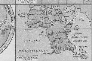 Landkarte : Landkarte des afrikanischen Kontinents nach Martin Behaim