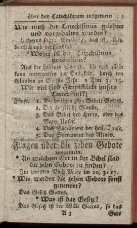 Fragen über die zehen Gebote insgemein.