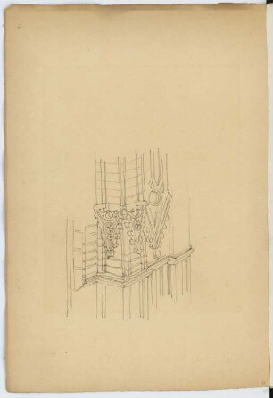 St. Marienkirche, Königsberg/Neumark: Detail Nordportal (aus: Skizzen- und Fotoalbum 12)
