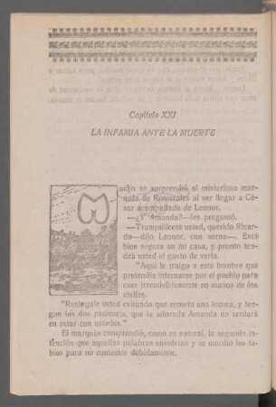 Capítulo XXI - La infamia ante la muerte
