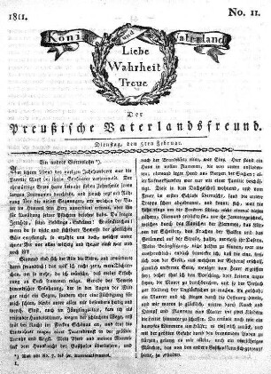 No. 11., vom 5ten Februar