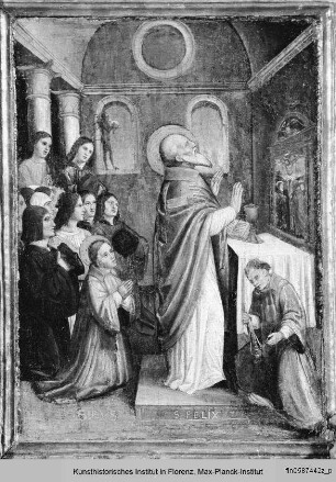 Polyptychon des Heiligen Syrus : Der Heilige Syrus nimmt an einer Messe des Heiligen Felix teil