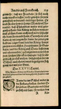 Das XXVII. Capitel.