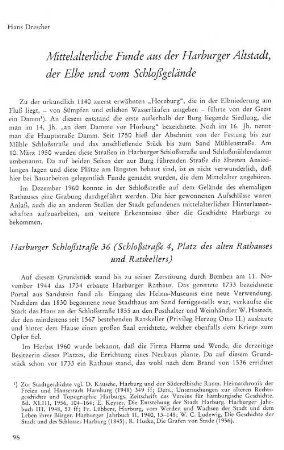 Mittelalterliche Funde aus der Harburger Altstadt, der Elbe und vom Schloßgelände