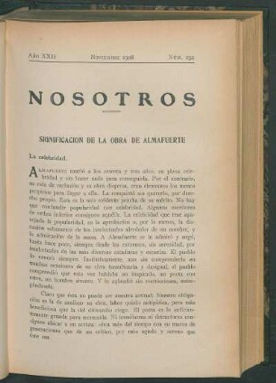 Significación de la obra de Almafuerte