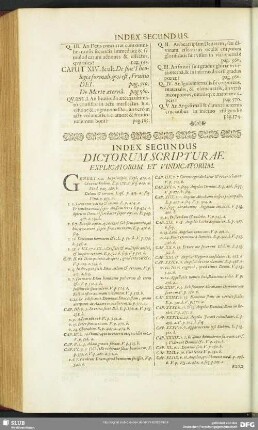 Index Secundus Dictorum Scripturae Explicatorum Et Vindicatorum
