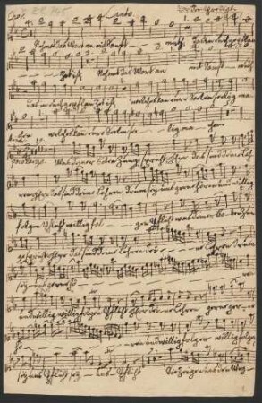 Einführungsmusik Sturm 1778; V (4), Coro, orch, bc; BR-CPEB Fp 55; H 821i; Wq deest : Nehmet das Wort an mit Sanftmut