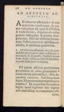 Ad Arborem Affinitatis..