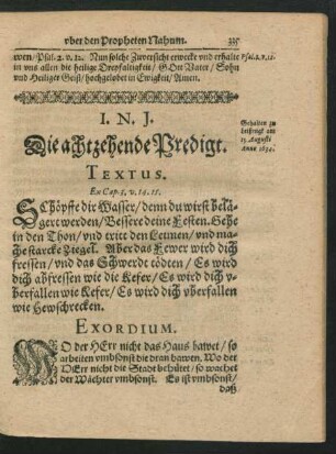 Die achtzehende Predigt.