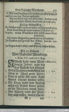 Die 37. Historie. Von Naboths Weinberge