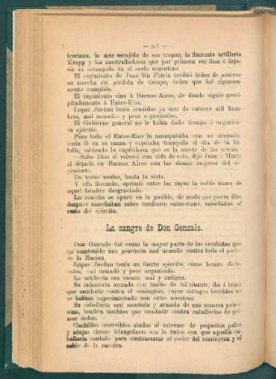 La sangre de Don Gonzalo.