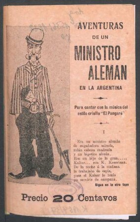 Aventuras de un ministro alemán en la Argentina
