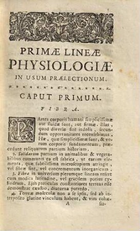 Alberti v. Haller Primae lineae physiologiae : in usum praelectionum academicarum