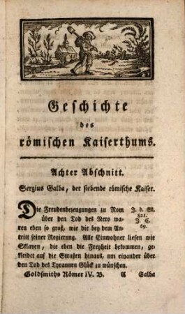 Dr. Goldsmiths Geschichte der Römer von Erbauung der Stadt Rom bis auf den Untergang des abendländischen Kaiserthums : Aus dem Englischen, 4