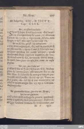 De Adverbio. Sic, & Sicut. Cap. CLXX.