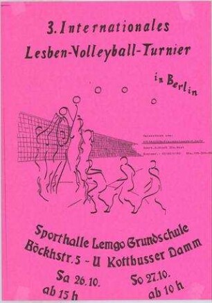 Drittes Internationales Lesben-Volley-Ball Turnier