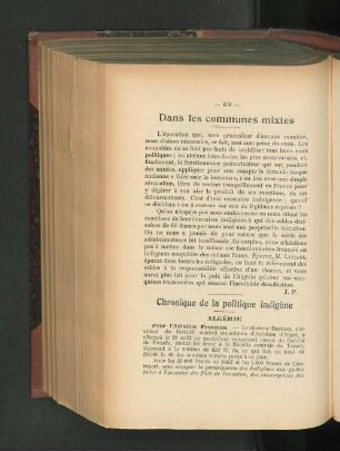 Dans les communes mixtes.
