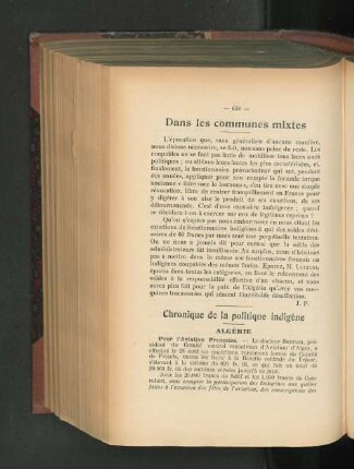 Dans les communes mixtes.