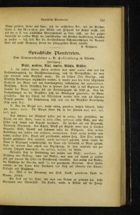 Sprachliche Plaudereien : (Fortsetzung)