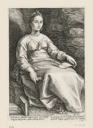 Melpomene, Blatt 3 der Folge "Neun Musen"