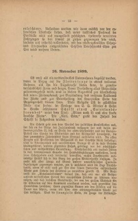 16. November 1899