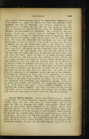 Aus der Provinz Hannover : (ueber Lehrerkonferenzen)