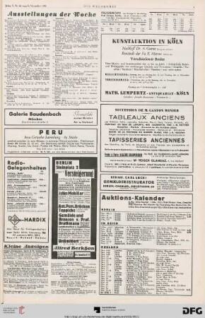Nr. 44 (8. Nov. 1936), S. 3: Preisberichte