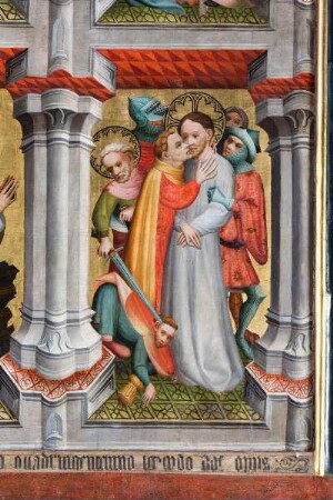 Jakobusaltar — Szenen aus der Legende um Jesus Christus — Judas' Verrat