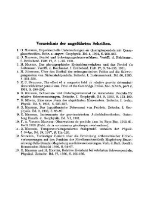 Verzeichnis der angeführten Schriften.