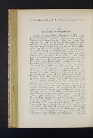 Siebentes Kapitel. Behandlung der Hirngeschwülste.