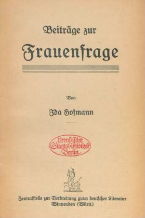 Beiträge zur Frauenfrage