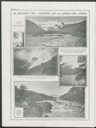 La erupción del "Calbuco" en la cordillera andina